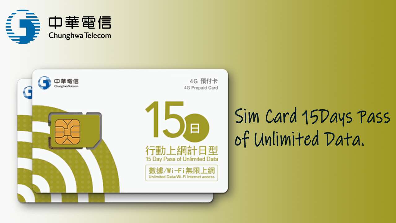 ChunghwaTelecom 15Days Prepaid Sim