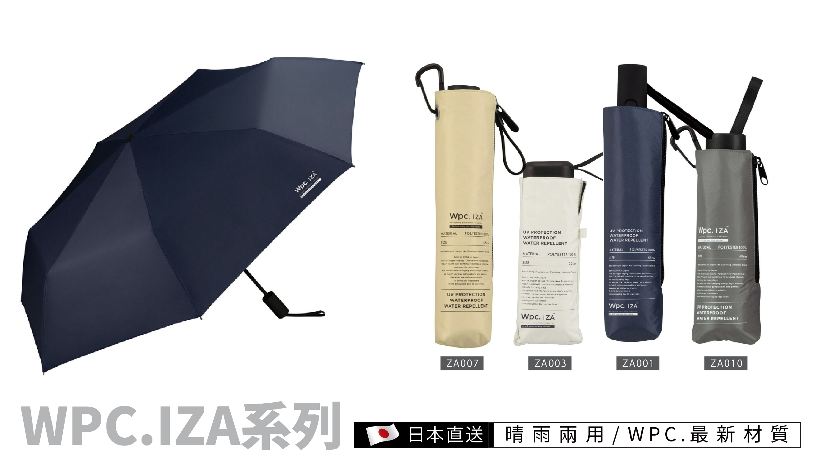 wpc.Rain & Sun umbrella / IZA Automatic. Folding Umbrella